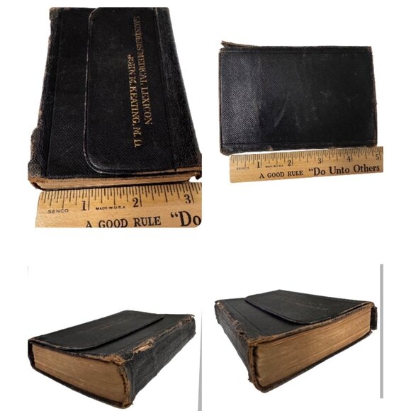 Saunders' Pocket Medical Lexicon John M. Keating M.D. 1890 W.B. Saunders Leather - Picture 7 of 16